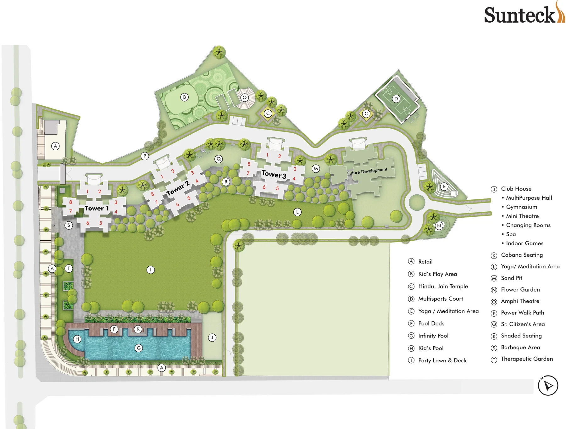 2 & 3 BHK Floor Plan and Master Layout
